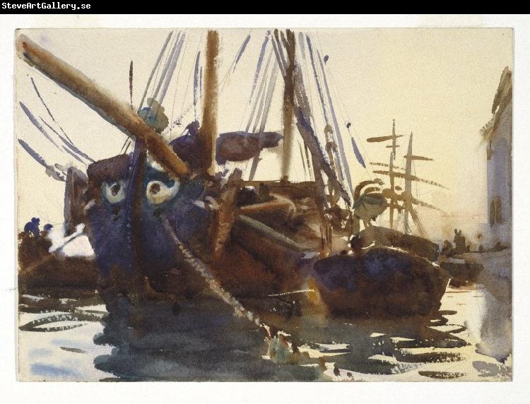 John Singer Sargent Venetian Boats